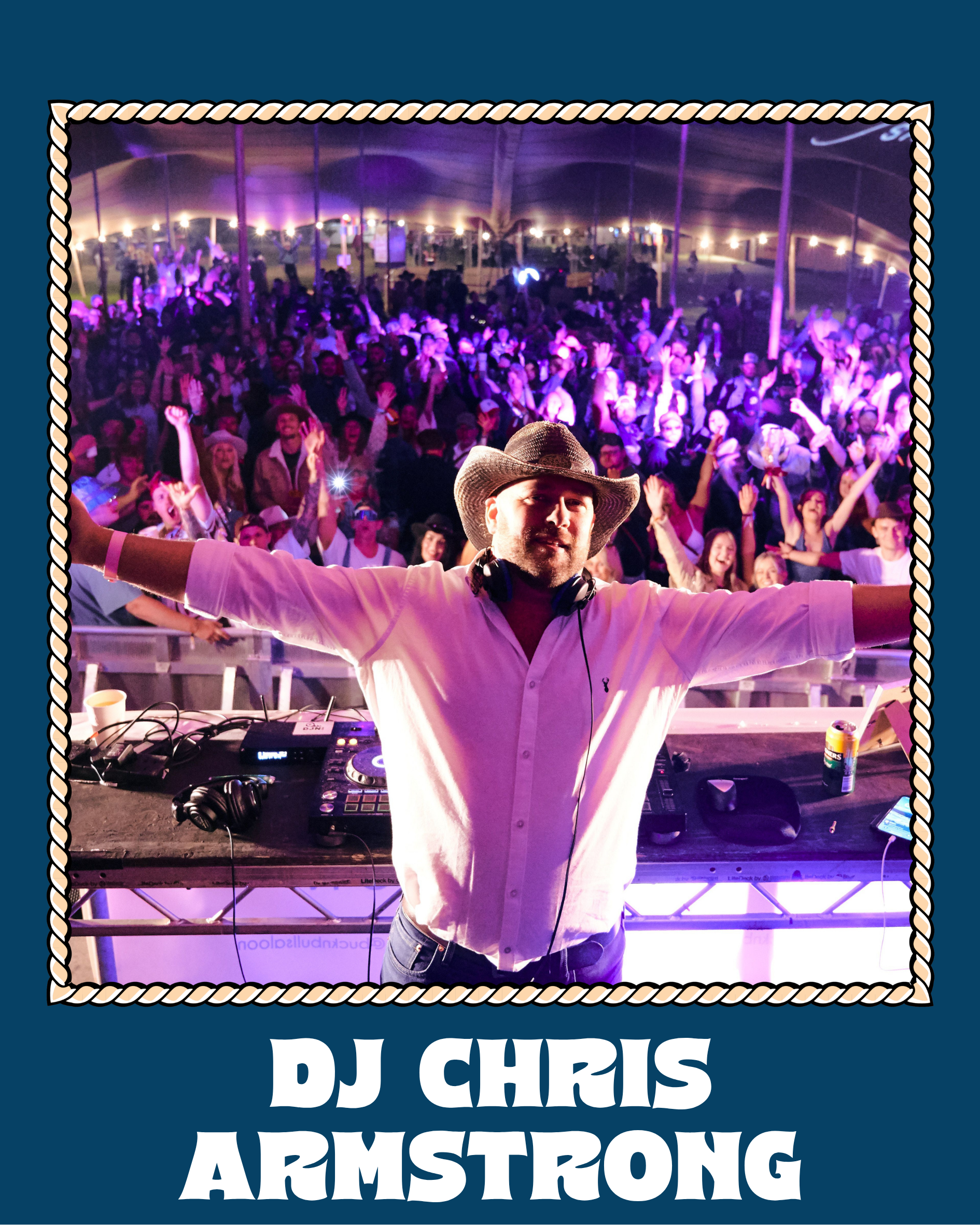 Keeping the energy blazing between the live sets, DJ Chris Armstrong is one of the UK and Ireland’s most in-demand country music DJs and festival hosts. Deeply embedded in the modern country radio scene