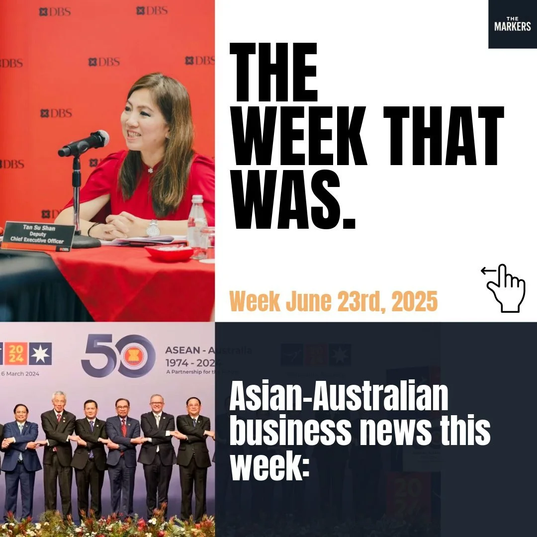 Asian-Australian Business Highlights &ndash; Week of June 23rd, 2025

DBS CEO Tan Su Shan sets sights on doubling Australia&rsquo;s lending market.
CPA Australia &amp; Hong Kong CPAs renew ties&mdash;opening new pathways for Asian finance professiona