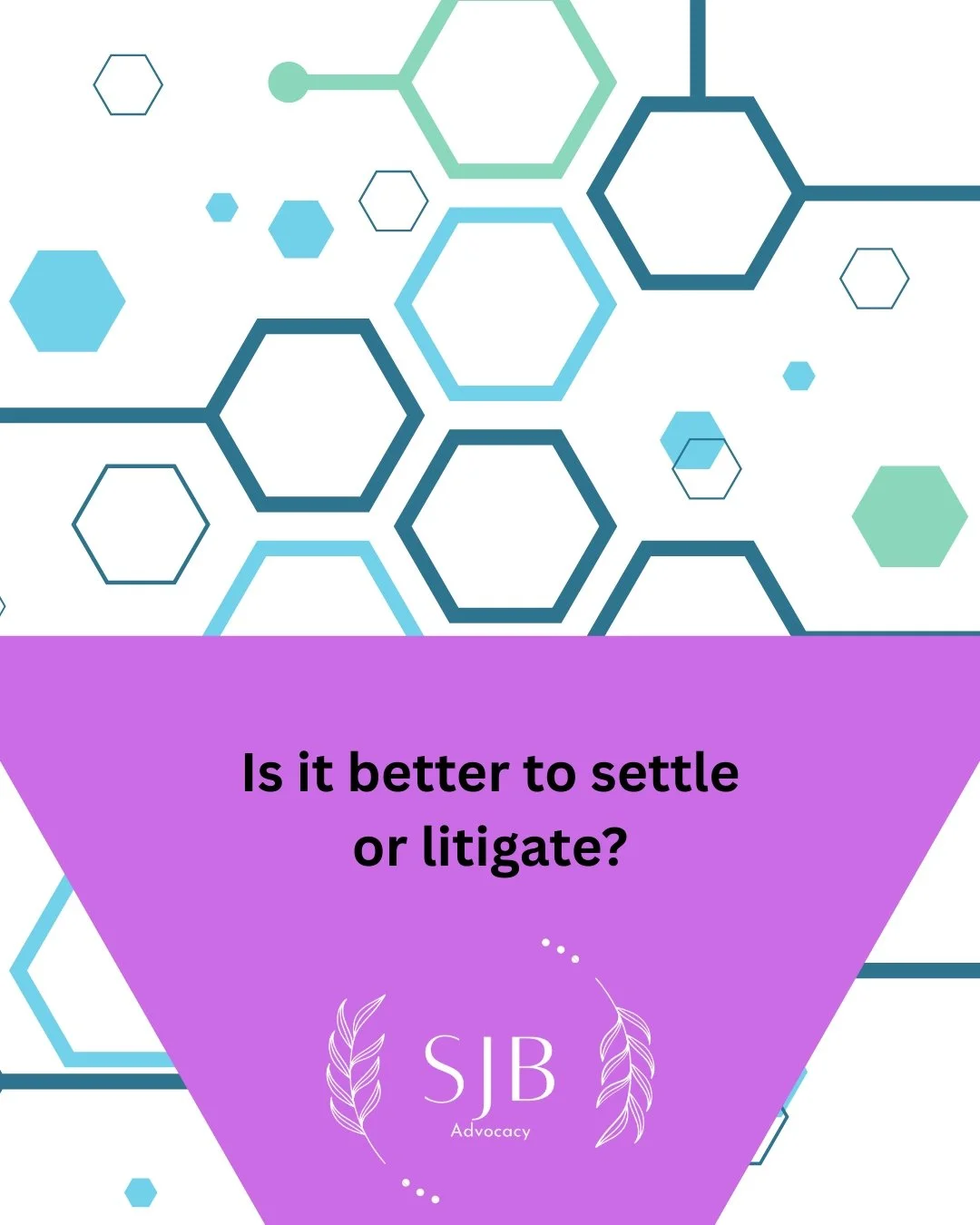 Is it better to settle or litigate?