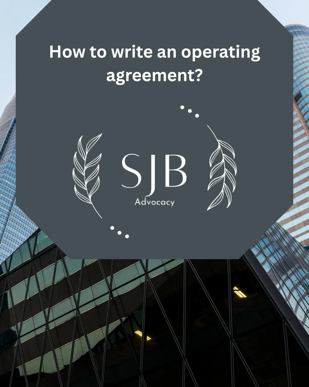 How to write an operating agreement?