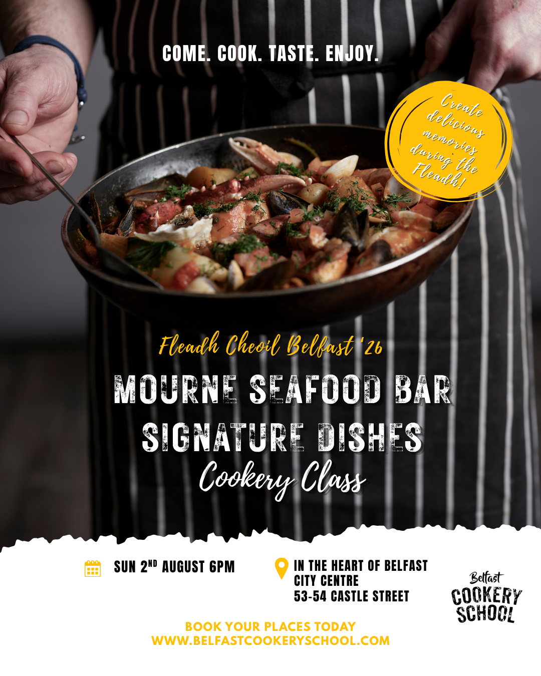 Fleadh Cheoil Belfast 2026 Mourne Seafood Bar Signature Dishes