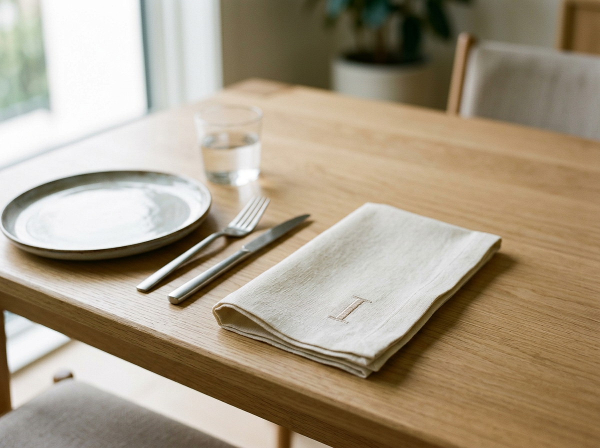 Custom Monogram Table Napkin