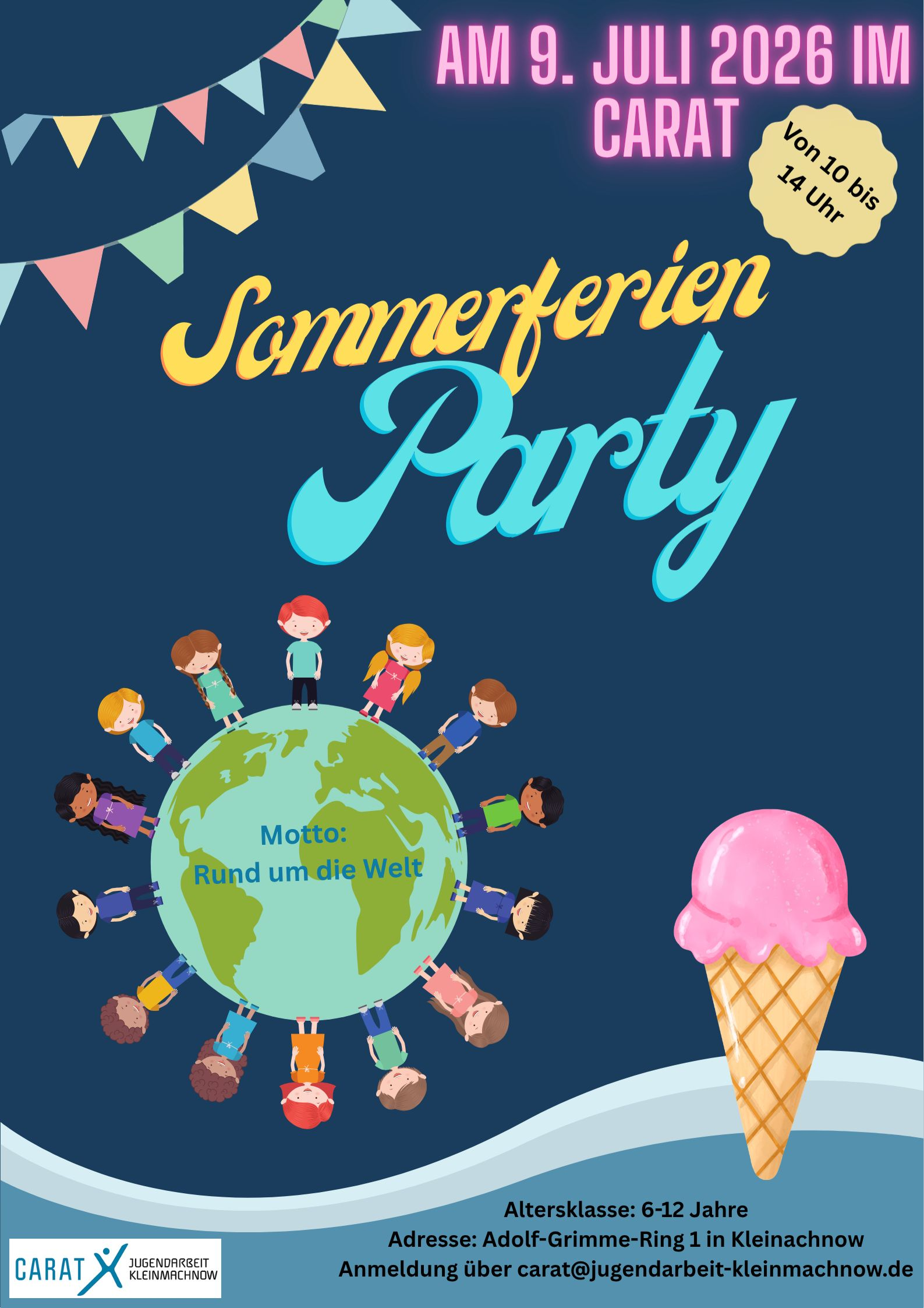 Sommerferienparty 2026 🌍