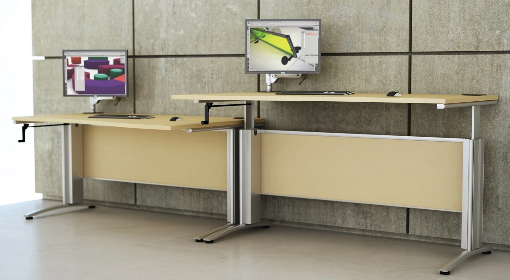 Manual Height Adjustable Desk