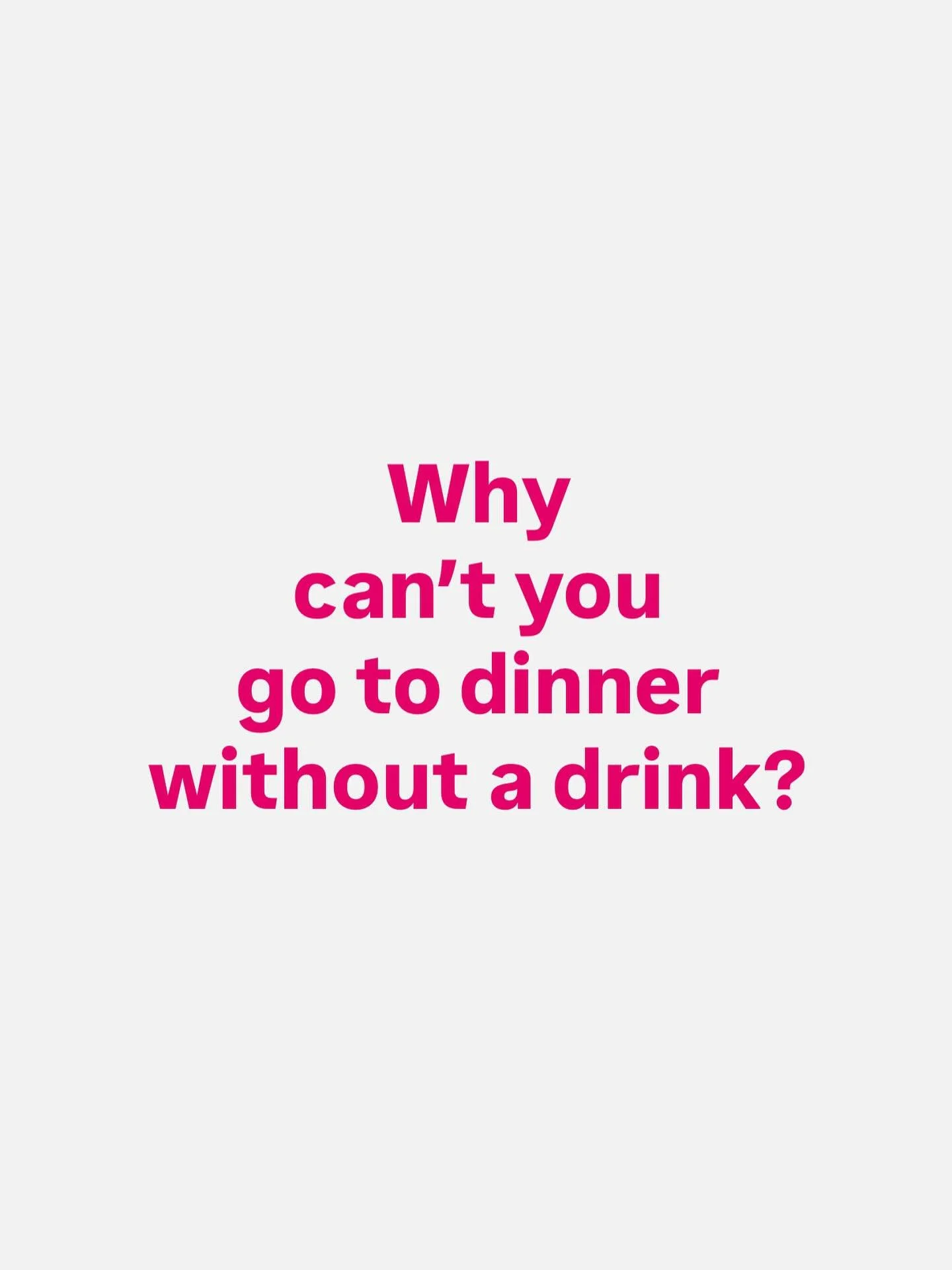 This is the question that started it all for me and opened my eyes. 

If I&rsquo;m not addicted to alcohol, why was it so hard to remove from things like dinner or vacation? 

When I quit it was because I was starting a diet/cleanse but when it was h