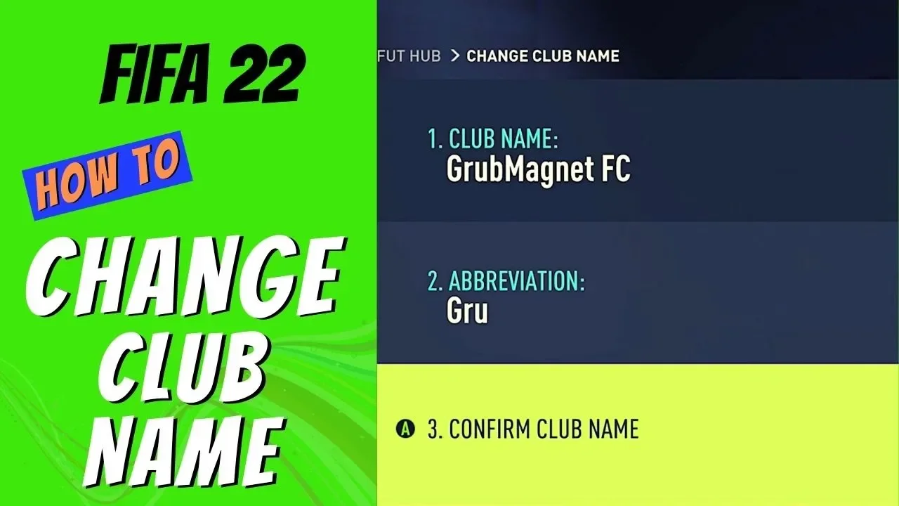How to Change Club Name in FIFA 22 Ultimate Team