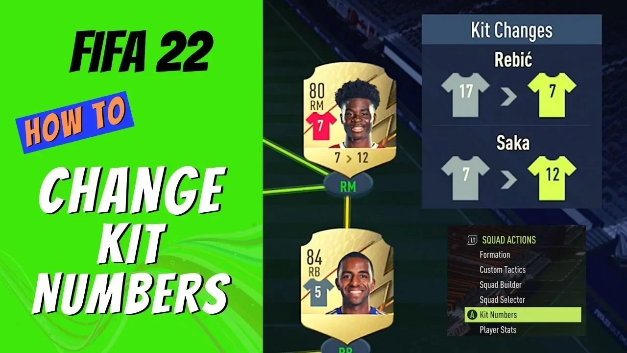 How to Change Kit Numbers in FIFA 22 Ultimate Team
