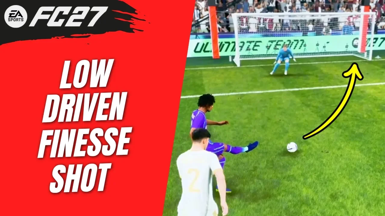How to Low Driven Finesse Shot in FC 27