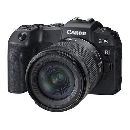 Canon EOS RP Full-Frame Mirrorless Interchangeable Lens Camera + RF24-105mm Lens F4-7.1 is STM Lens Kit- Compact and Lightweight for Traveling and Vlogging, Black
