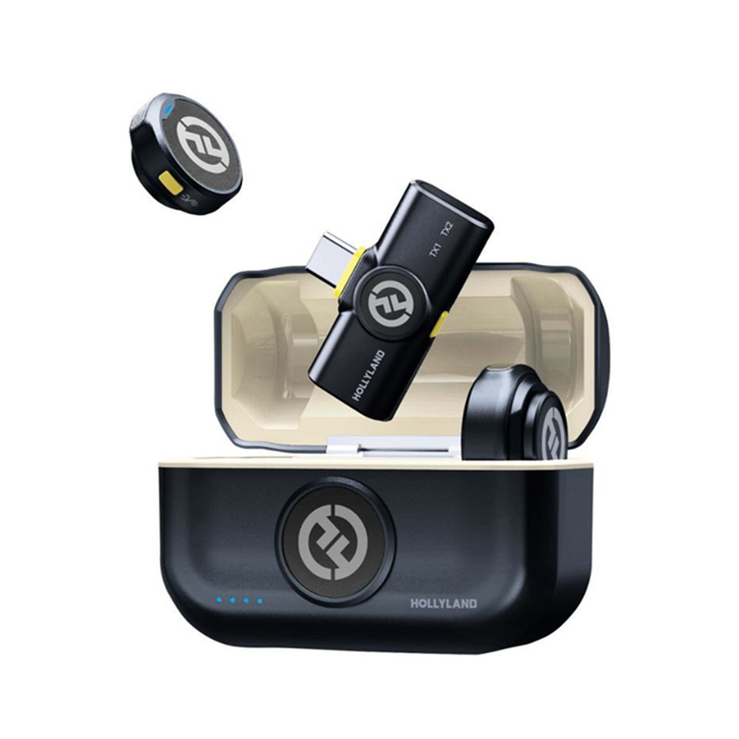 HOLLYLAND LARK M2 DUO ALL-IN-ONE WIRELESS LAVALIER MICROPHONE (USB-C)