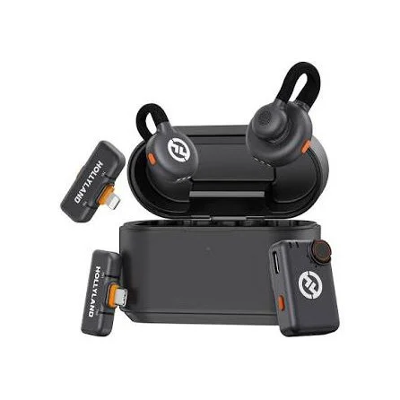 Hollyland Lark M2s Combo (With Camera Rx + Usb-c Rx + Usb-c To Lightning Cable, Space Gray)
