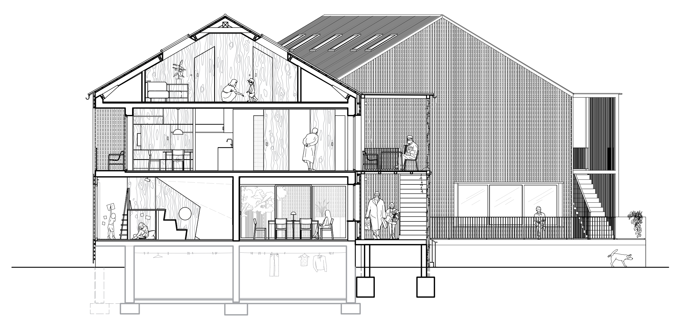 Querschnitt Haus A