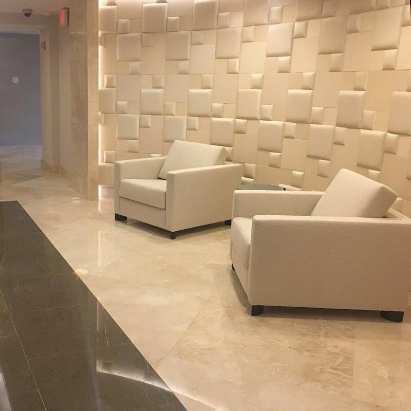 Nappa Tile by Concertex provides a wall art solution with acoustic characteristics.  Style your interior space with interest and creativity.  Great for a lobby wall or other walls where you are seeking to make a statement.  #concertex #wallcoverıng #