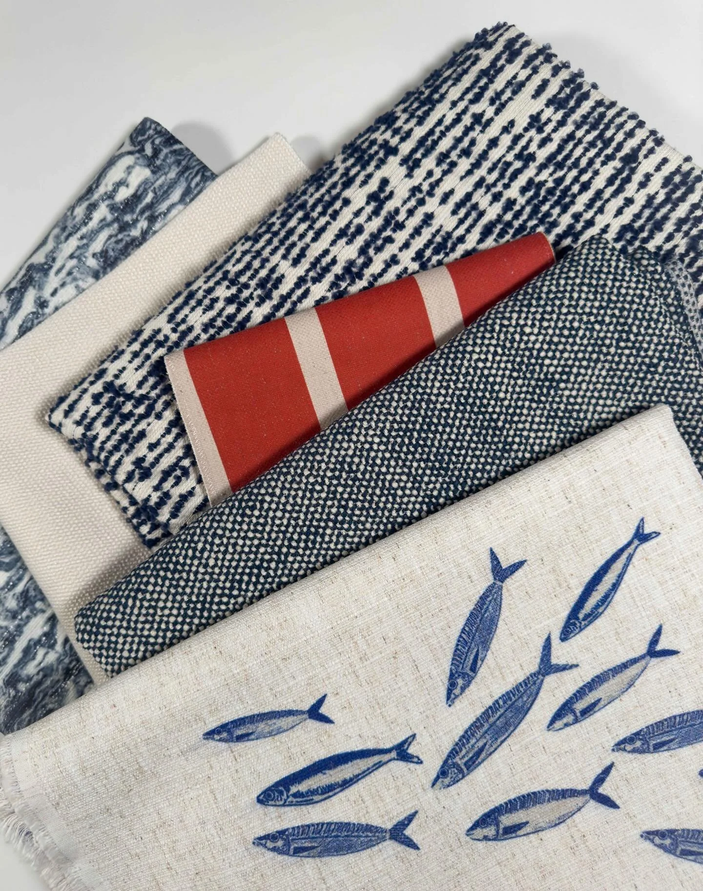 The Boston Sea Party and its companions!  This compilation of textures ushers in a visual appeal and tactile experience.  Villa Capri, Chasens, Durgin Park&hellip;.the use of slub yarns, popular in upholstery, adds dimension and depth.  Want to see m