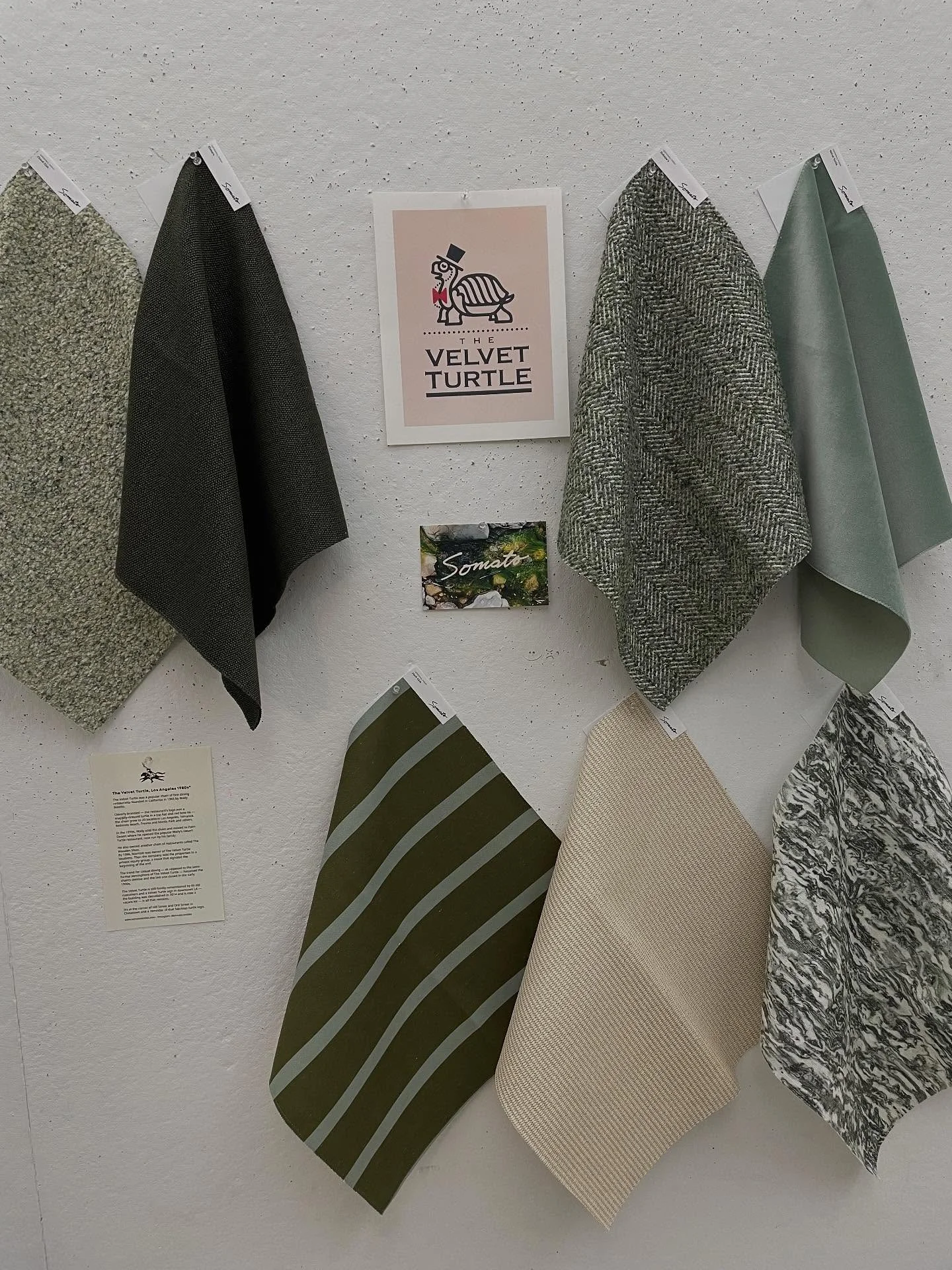 Somato Textiles in green shades&hellip;.#commercial fabrics #hospitalitydesign #textilepattern #commercialtextiles #hoteldesigns #hotelfabrics #somatotextiles #bostondesign
