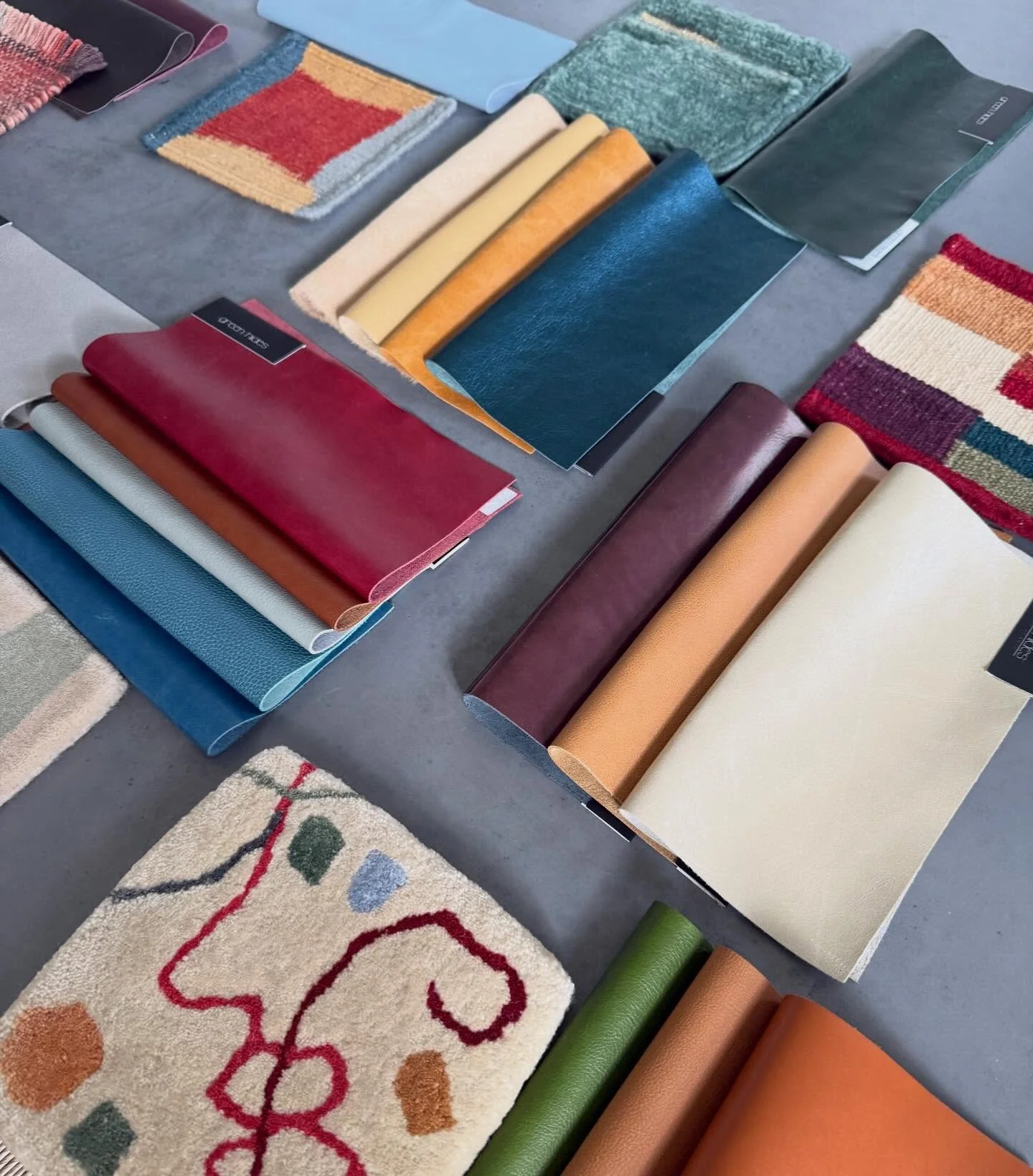 @nanimarquina_official @greenhides #tessutodesignboston &hellip;.gearing up for Monday!