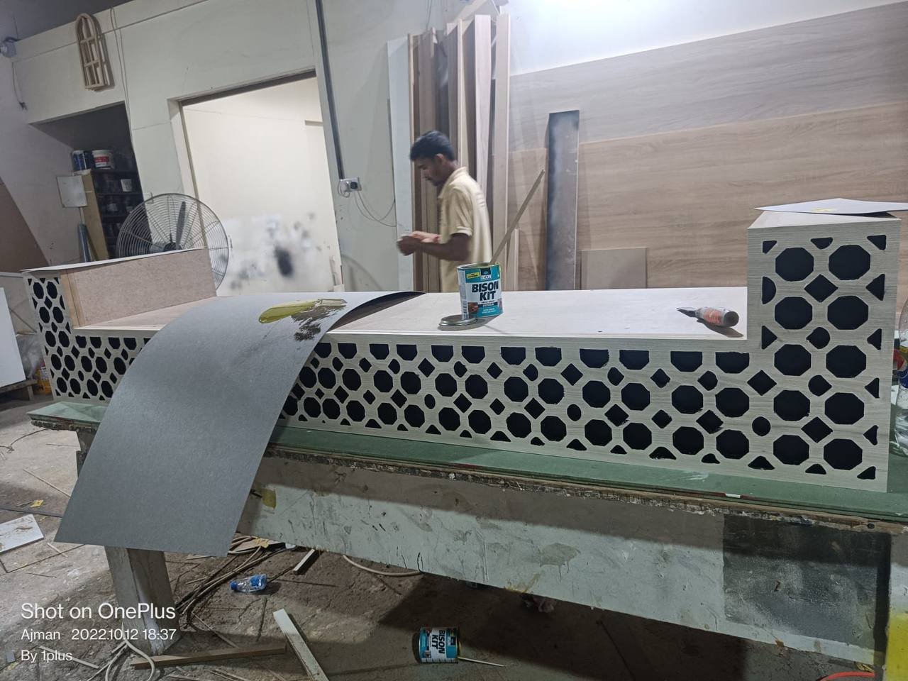 CUSTOMIZED mashrabiya bench