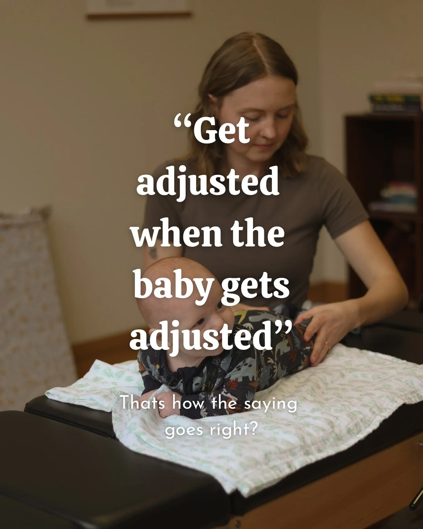 Sleep when the baby sleeps orrrr Get adjusted when the baby gets adjusted

If you&rsquo;re already getting your little one adjusted might as well make it a double appointment! 

Parents are the emotional foundations of the family and if their nervous
