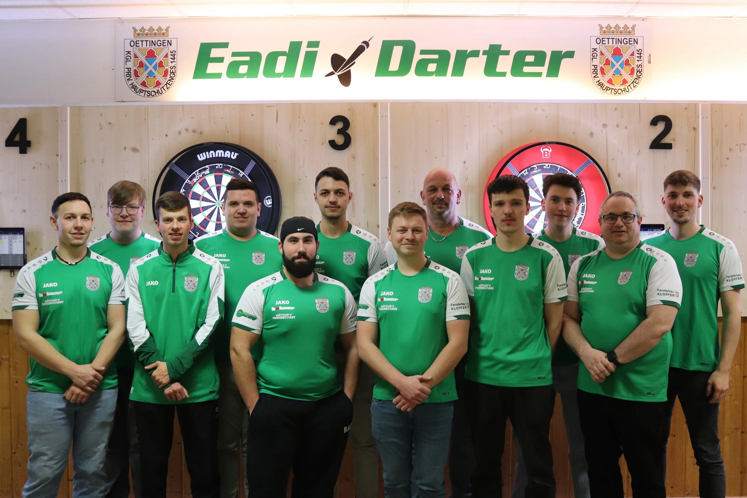 Mannschaftsbild Eadi-Darter 2025/26