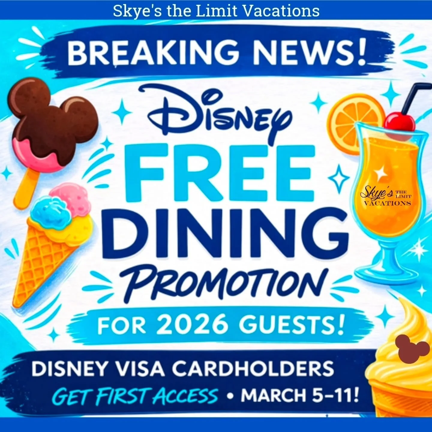 ✨ It&rsquo;s here&hellip; FREE DINING is back! ✨

If you&rsquo;ve been dreaming of a magical vacation at Walt Disney World, this is one of the most popular promotions of the year. Enjoy a complimentary Disney Dining Plan when you book a qualifying pa