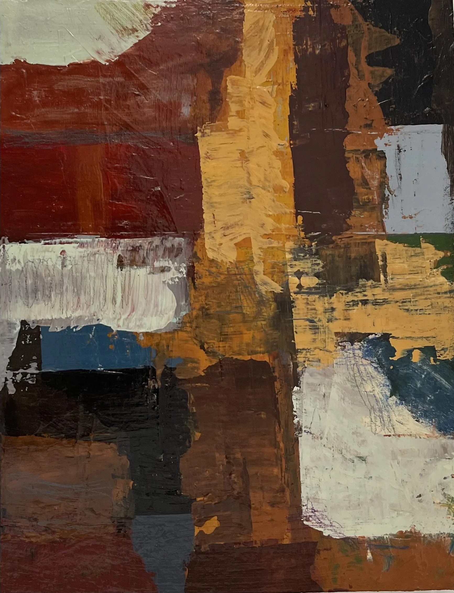 Mountain Vessel, 14 x 11, acrylic on panel board