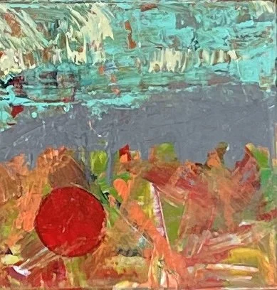 Blood Moon, 12 x 12,  Acrylic on canvas, SOLD