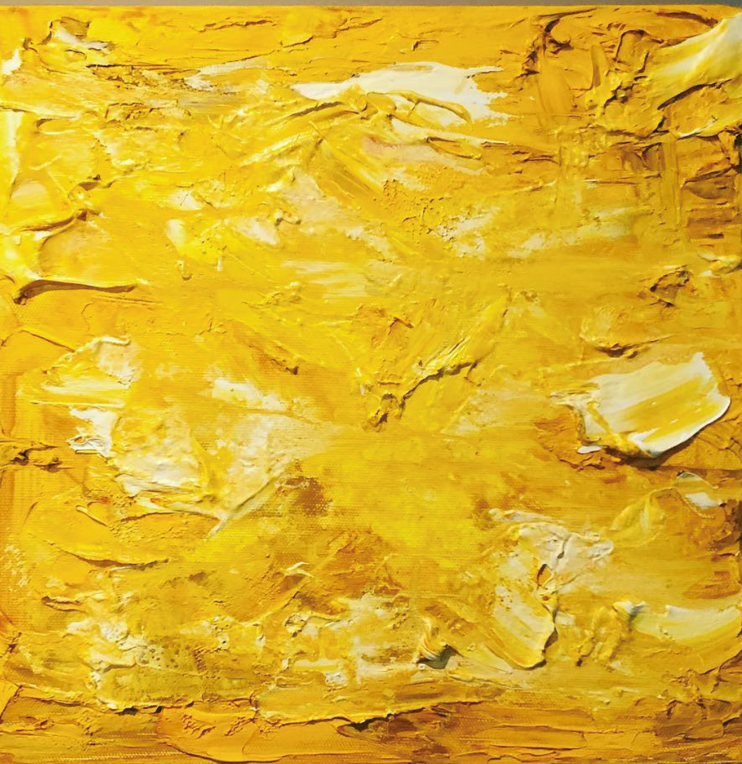 Yellow Simon, 12x12, Acrylic On canvas