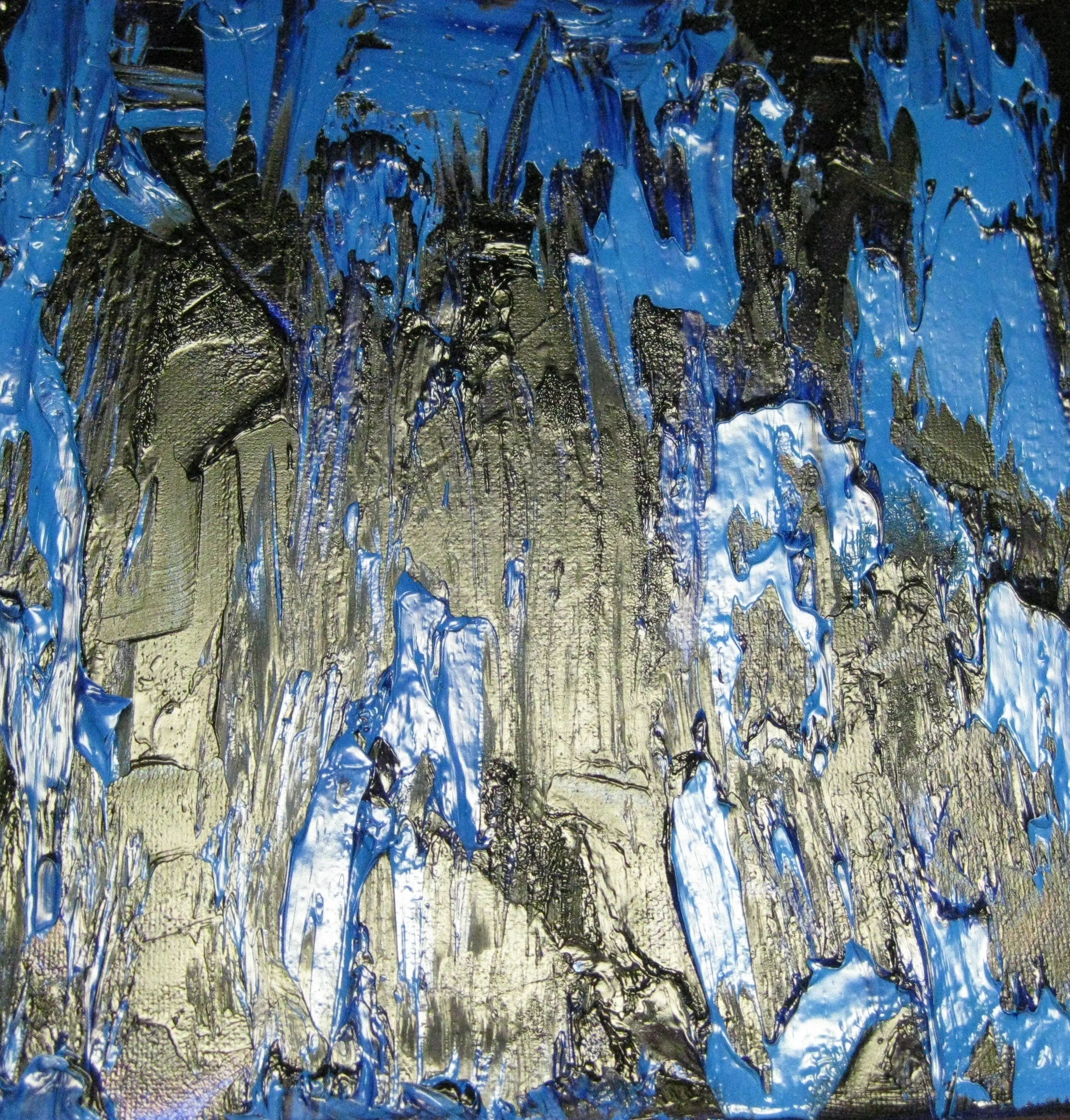 Dramatic Blue, 12x12, Acrylic On canvas