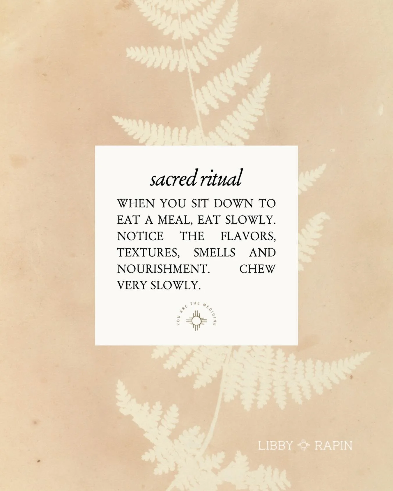 Lately, I&rsquo;ve been noticing how fast I eat. 😬
Seems my meal finishes without me even tasting it sometimes. 🙃
.
So, I&rsquo;m practicing slowing down and actually connecting to the smell, taste and texture of my food. 
.
A lot of people tell me