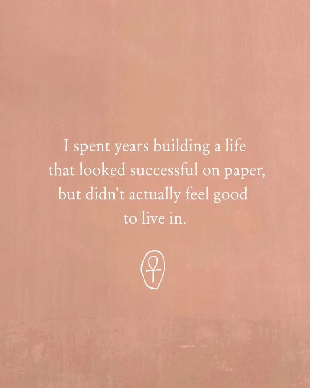 If you&rsquo;re in a place where your life looks good on paper but doesn&rsquo;t feel the way you thought it would, it&rsquo;s not because you haven&rsquo;t done enough. 
.
In many cases, it&rsquo;s because doing more isn&rsquo;t the solution.
.
At s