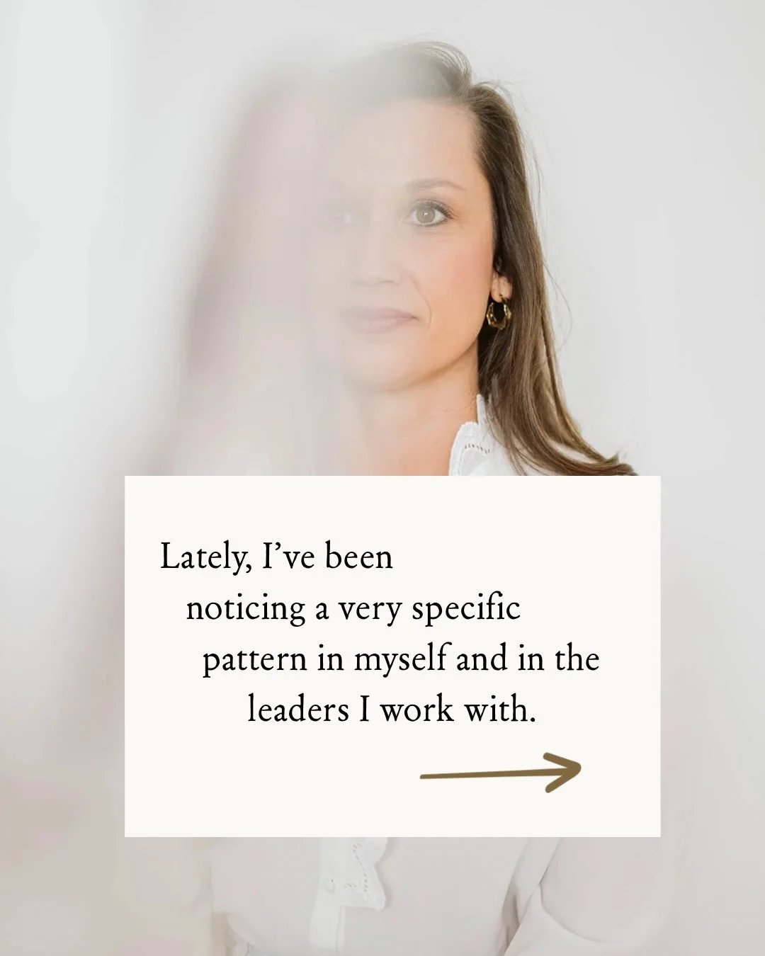 This is the moment where your old patterns will try to pull you back. 
.
Where it would be easier to say yes, to stay quiet, to go back into execution mode or to choose what&rsquo;s comfortable and familiar.
.
But this is also the moment that defines