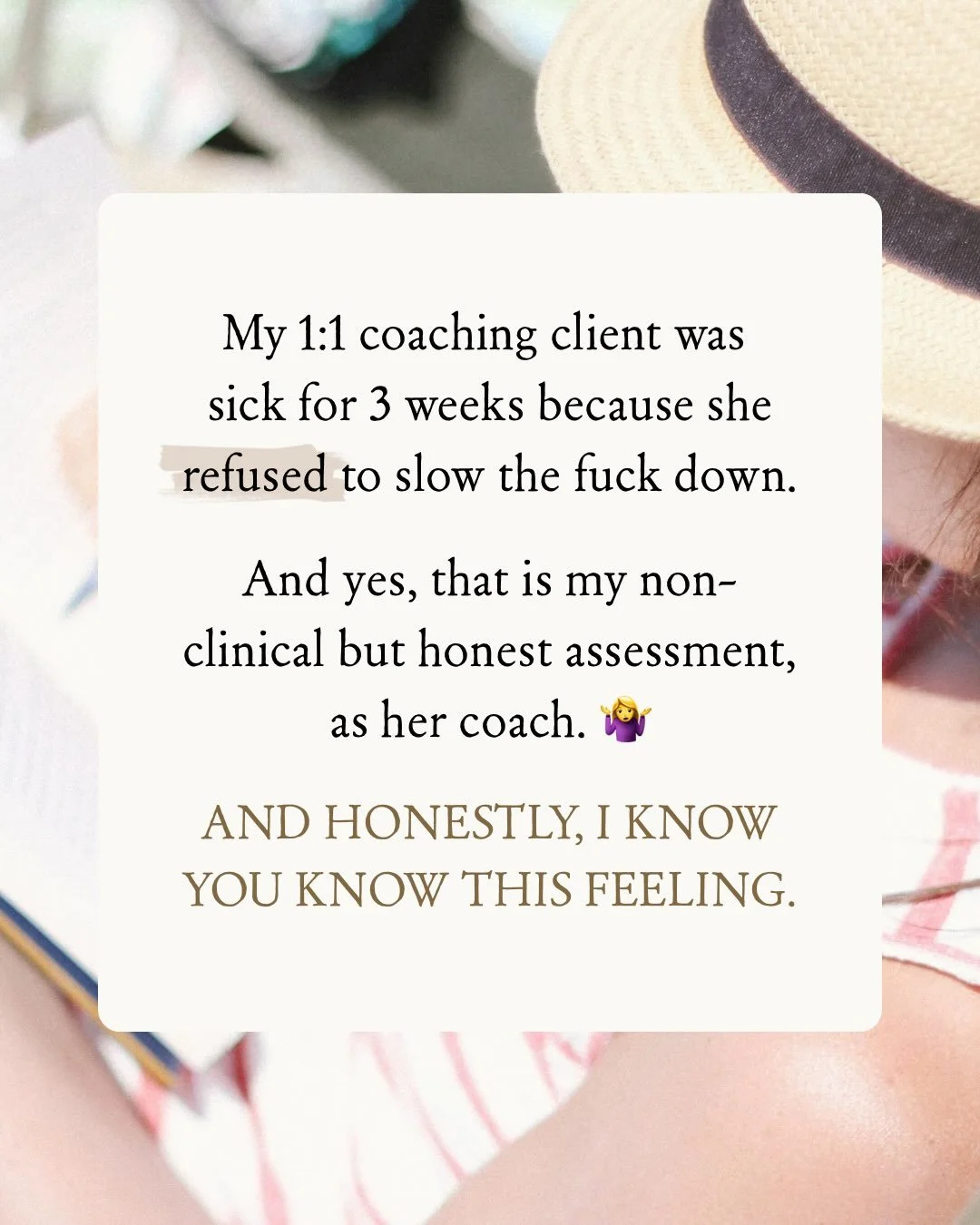 If you&rsquo;re ready to stop getting sick for weeks during your busiest times of the year and start sleeping better without losing your ambition, while also knowing you&rsquo;ll be fine with or without the company you currently work for, so you no l