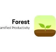 Icon of a sprouting plant in soil representing forestry or planting