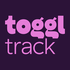 Logo of Toggler Track with purple text on a dark background.