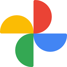 Colorful pinwheel with four segments in red, yellow, green, and blue