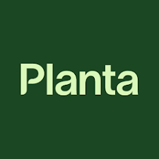 Green background with the word 'Planta' in light green text.
