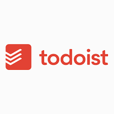Todoist logo with red checkmark icon and the word 'todoist' in lowercase red letters.