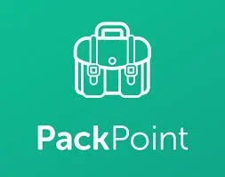 A white line drawing of a backpack on a green background with the text 'PackPoint' beneath it.