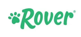 The Rover logo in green with a paw print above the text.