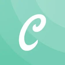 White stylized letter C on a gradient green background.