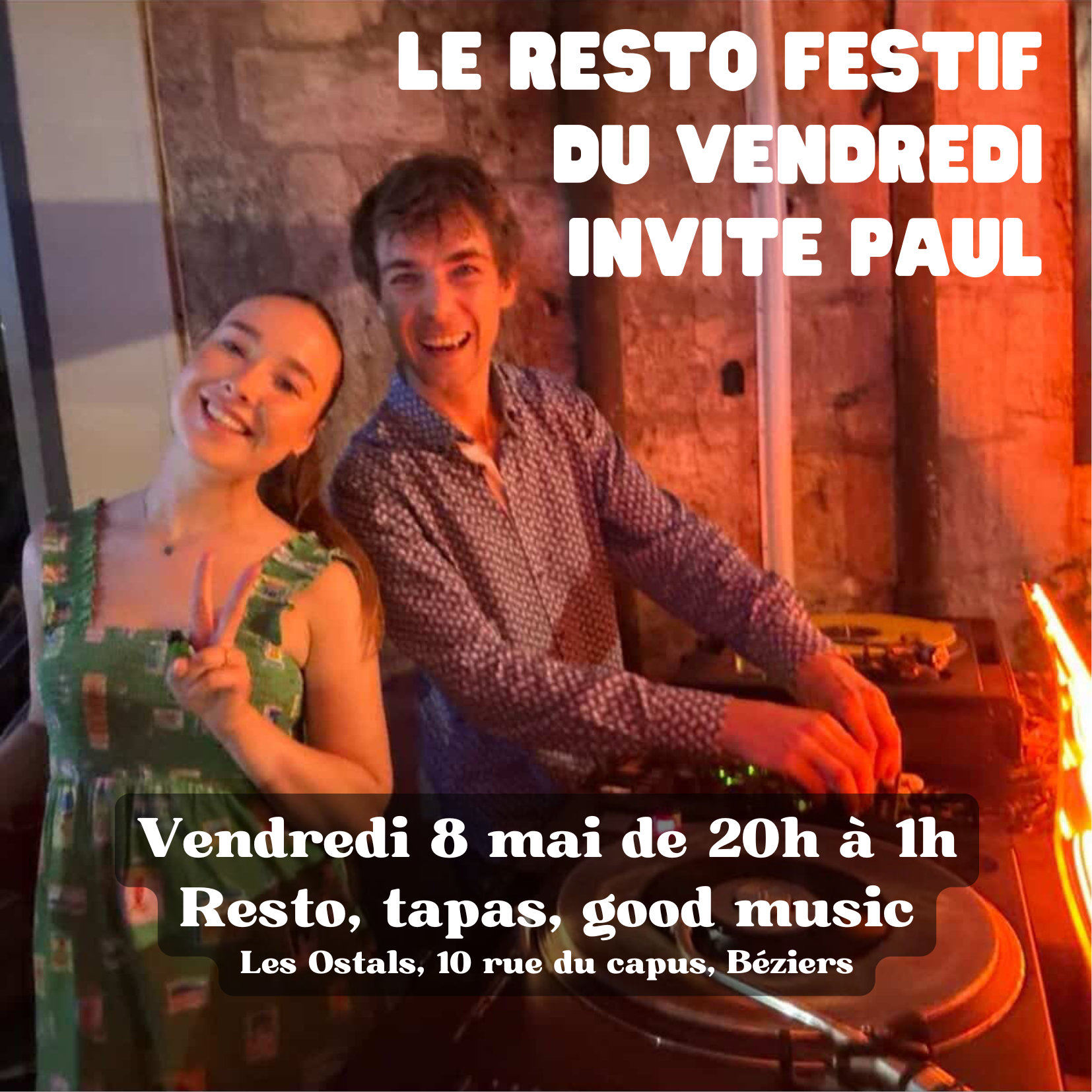 Le bar et resto festif du vendredi
