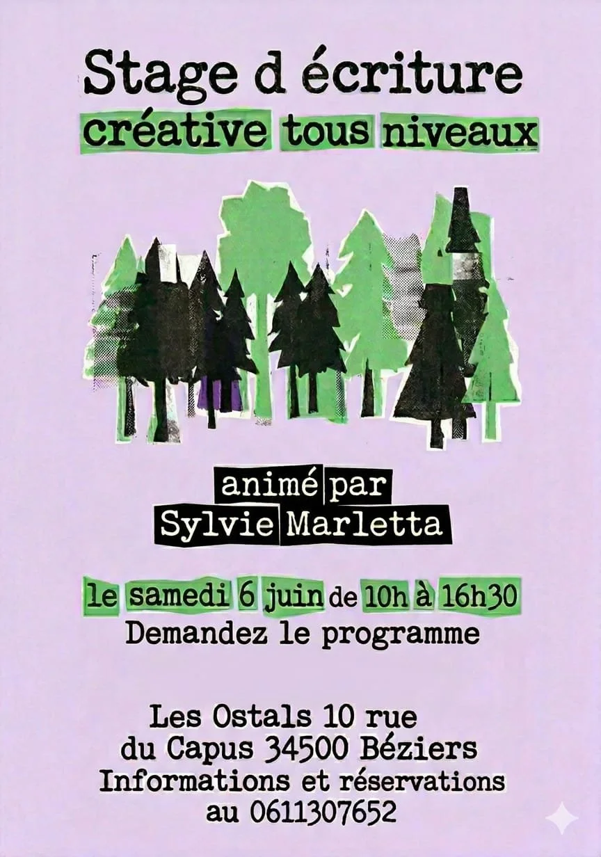 Stage d'écriture créative