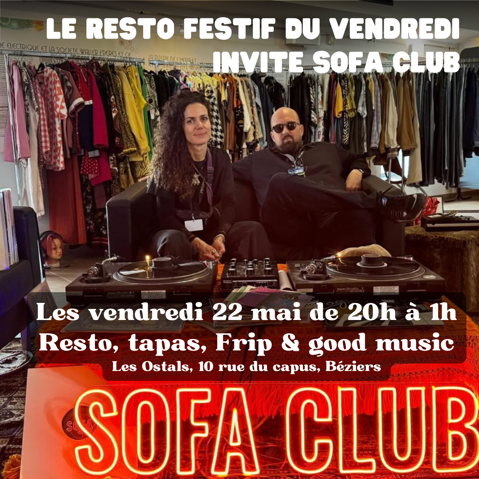 Le bar et resto festif du vendredi