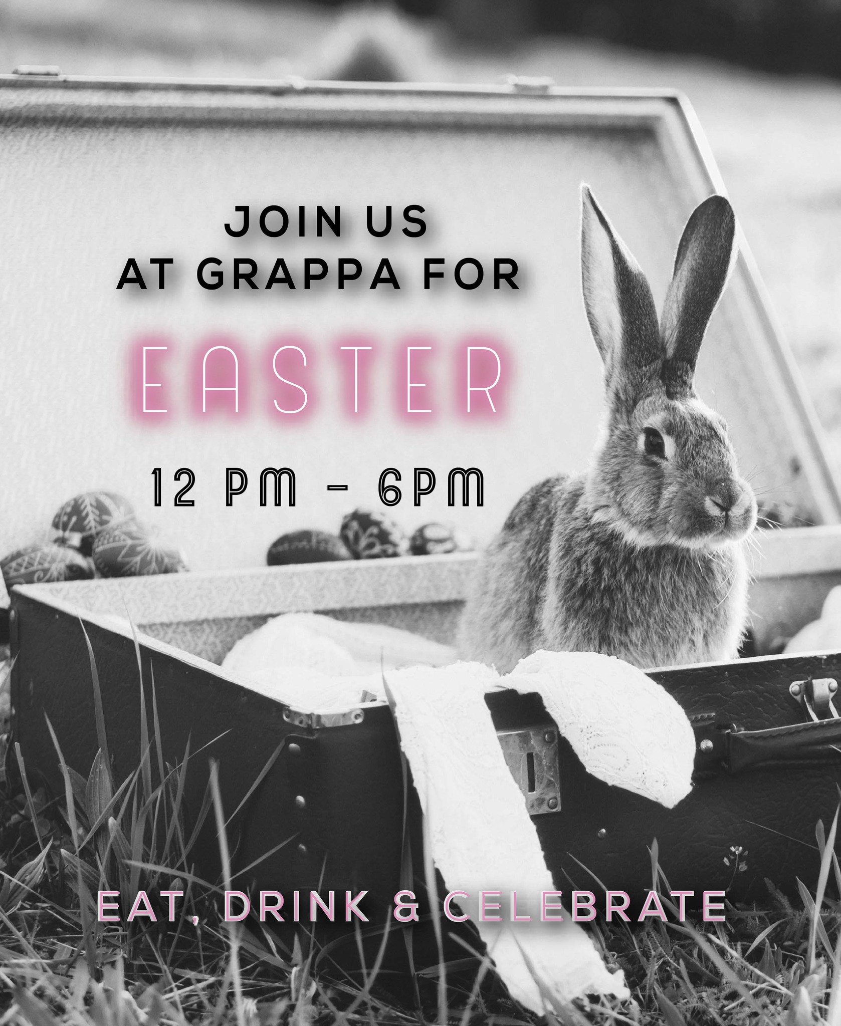 Easter is tomorrow! 🐣🌷
&middot;
&middot;
Make it a celebration at Grappa with great food, warm atmosphere, and your favorite people. We can&rsquo;t wait to welcome you! 🍽️💛 
&middot;
#grappafood #grappaeats #grapparoc #grappa #rochesterny #tasten