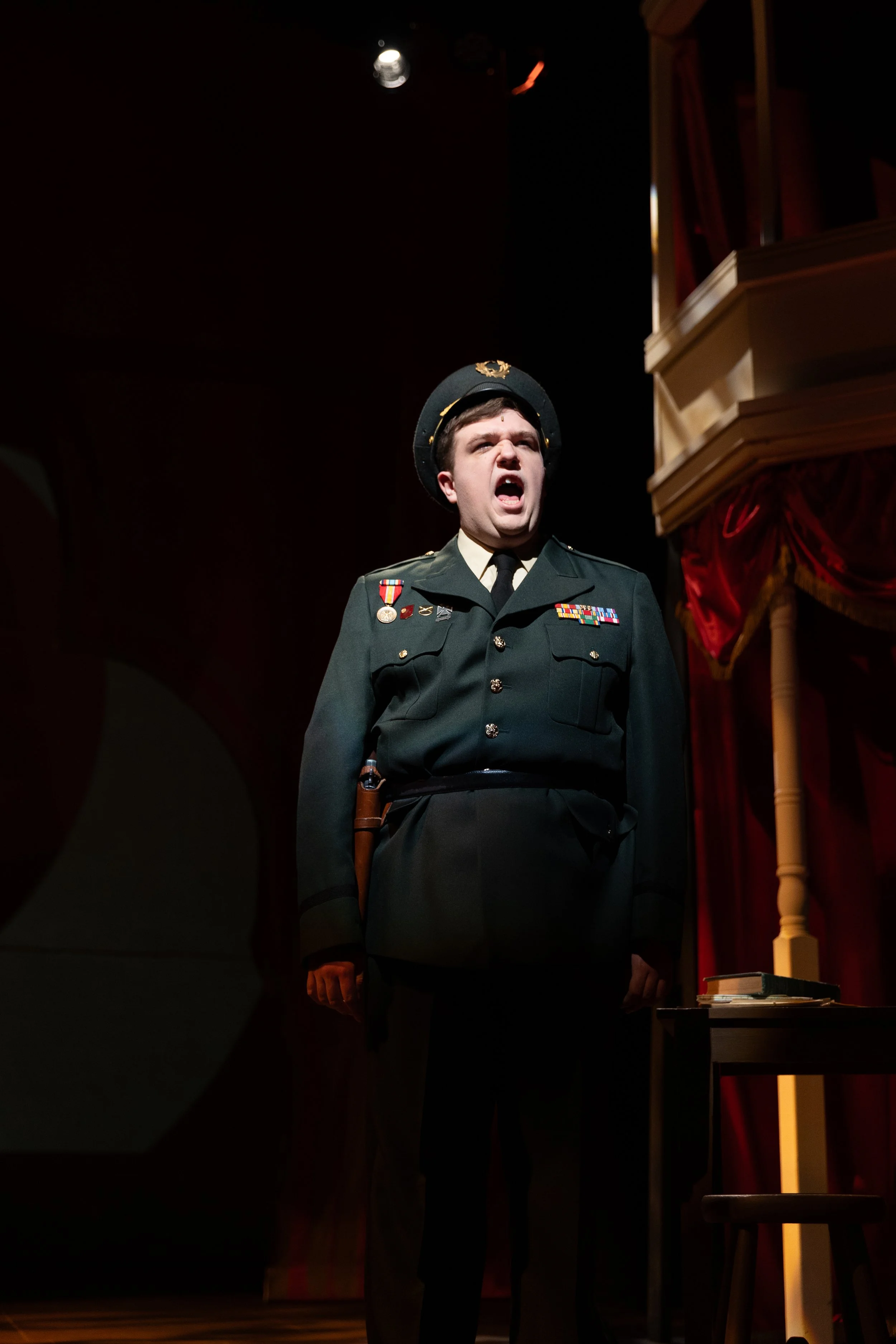 Xander as Gorlinsky in Anastasia at Nebraska Wesleyan University; Photos taken by Jaime Orton