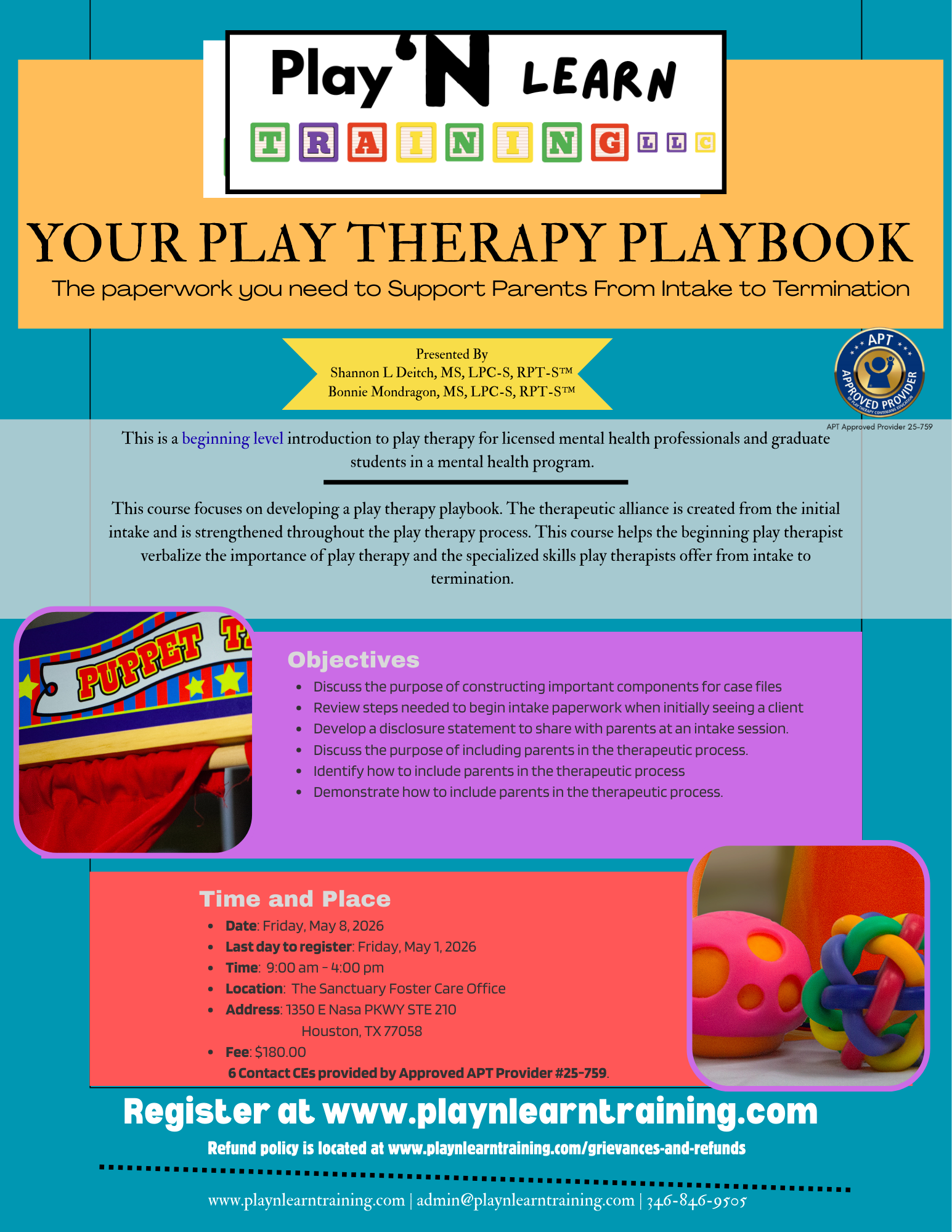 Course 4: Your Play Therapy Playbook: The paperwork you need to support parents from intake to termination