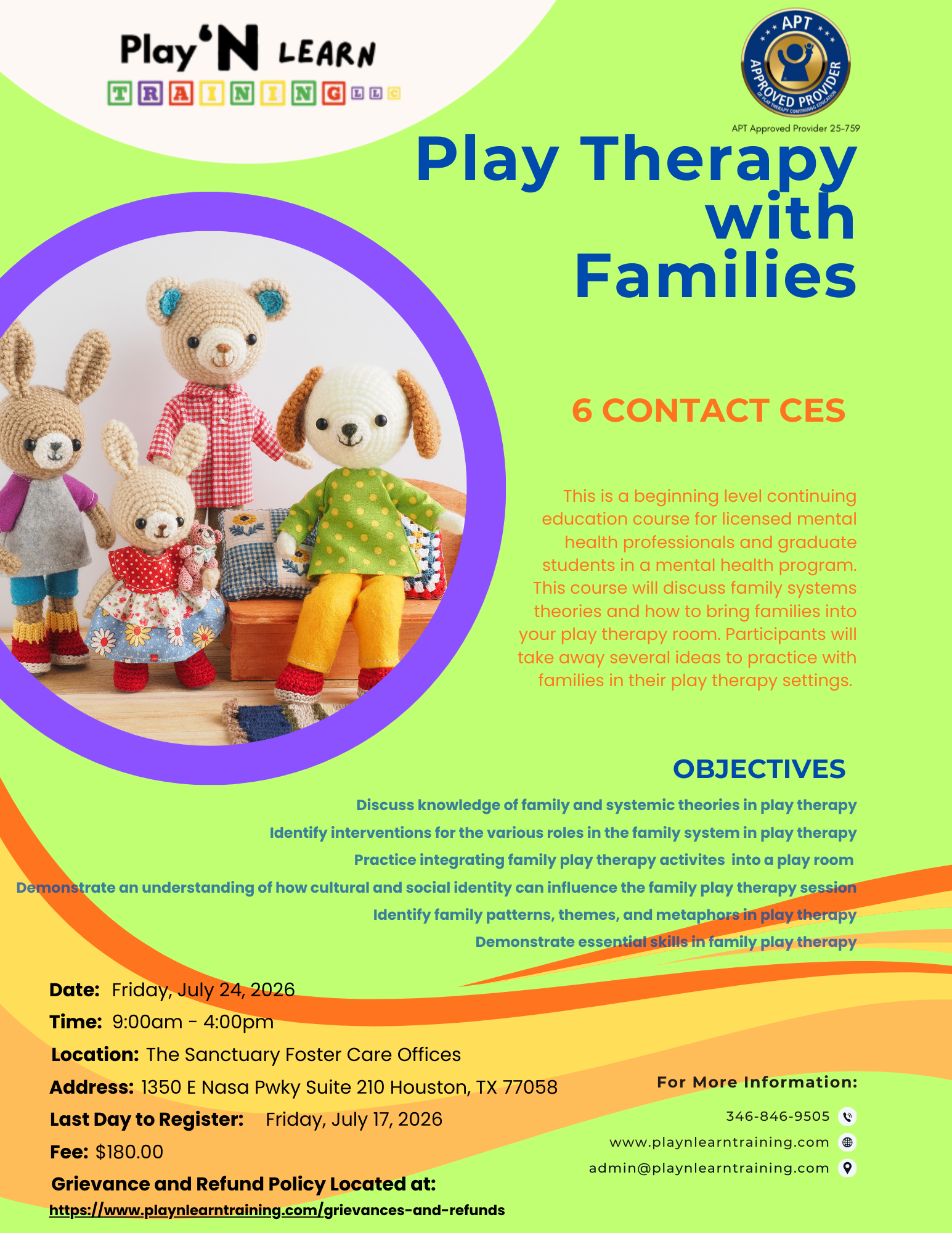Course 7:  Play Therapy with Families