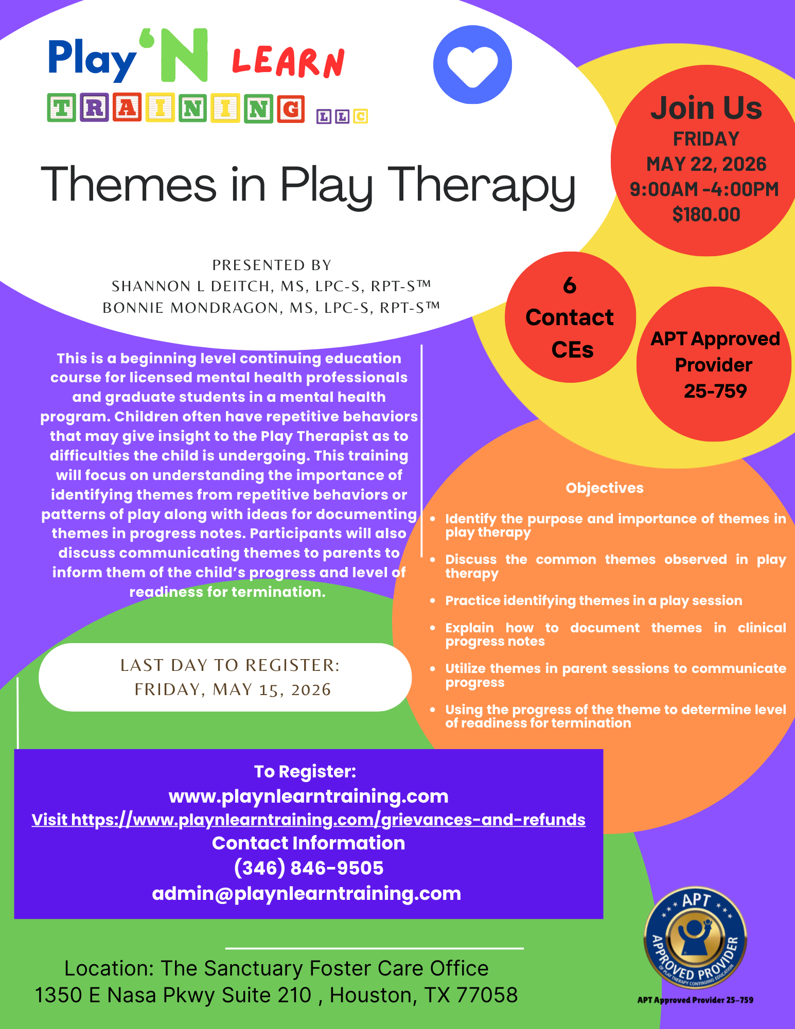 Course 5: Themes in Play Therapy