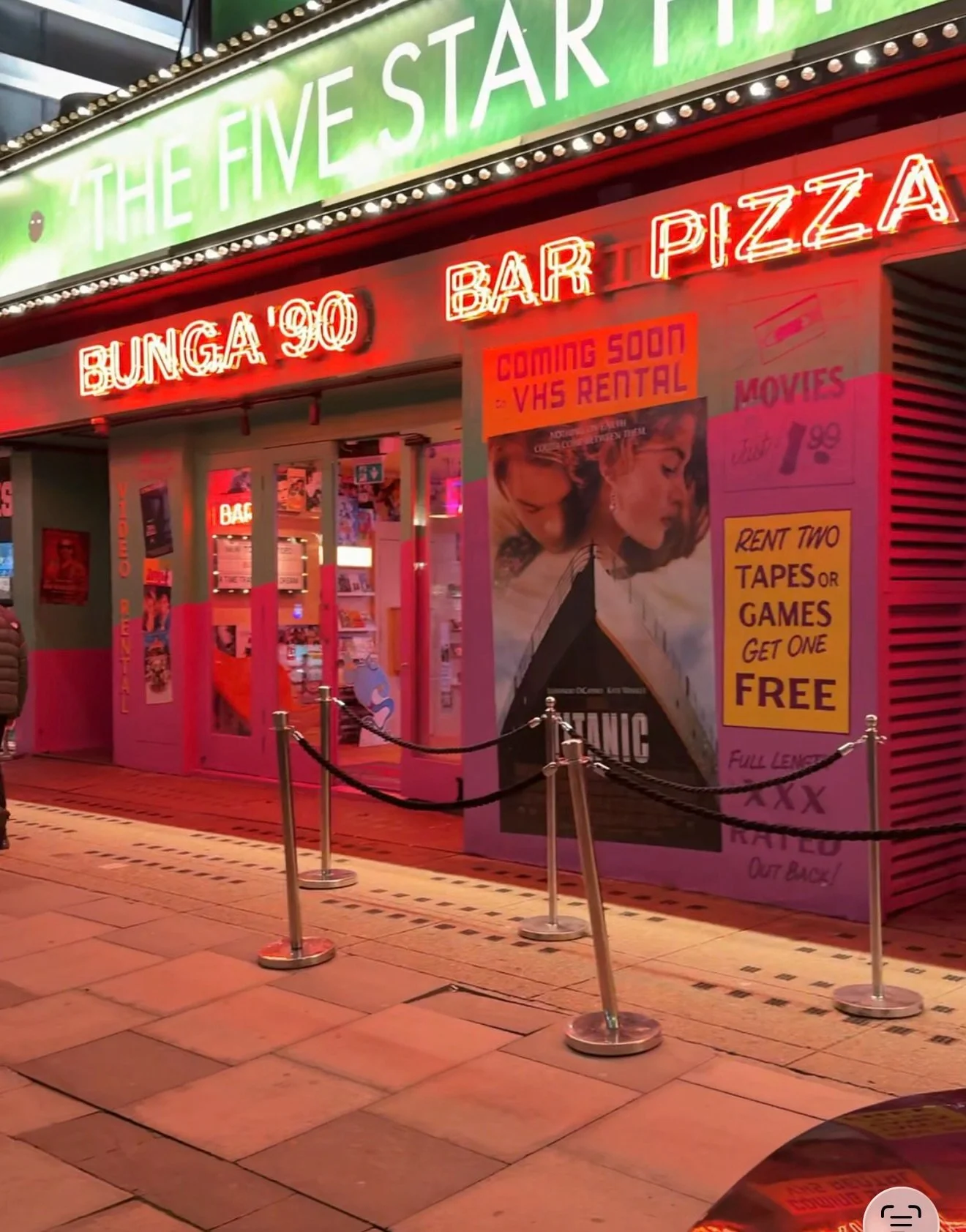 @wearebunga90 

From the outside, Bunga 90 in Covent Garden looks like an old school video rental store but the best bit is walking through an old Pepsi vending machine to get inside&hellip; and suddenly you&rsquo;re transported straight back to the 