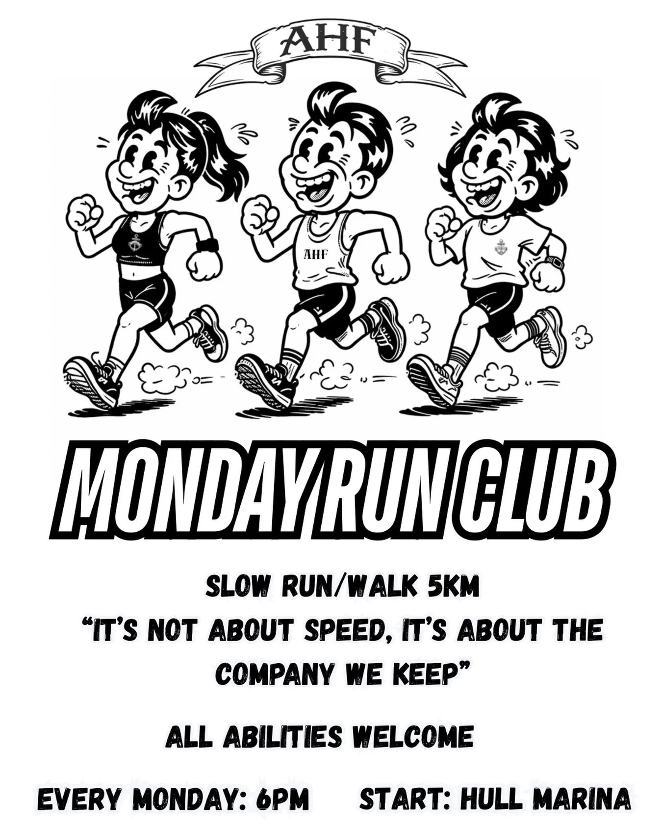 AHF Beginners Run/Walk Club🏃&zwj;♂️🏃&zwj;♀️

Been wanting to try running but don&rsquo;t know where to start? &hellip;then this is for you! 

We&rsquo;re thrilled to announce our brand new beginner friendly run club! 

Every Monday at 6PM (Starting